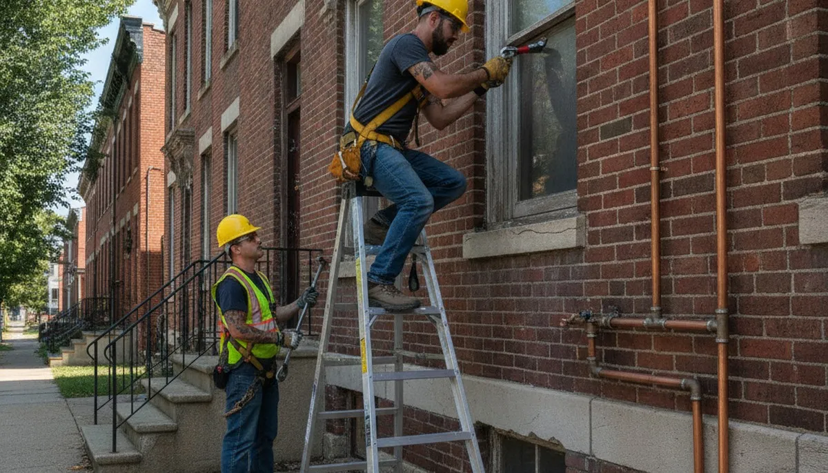 Plumber repairing a leak in Cherry Hill, NJ for a local plumbing repair service