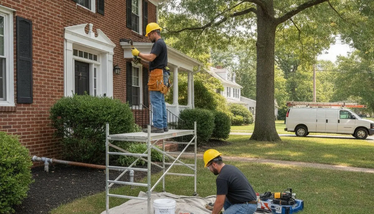 Cherry Hill, NJ plumber repairing a leak for a residential plumbing service