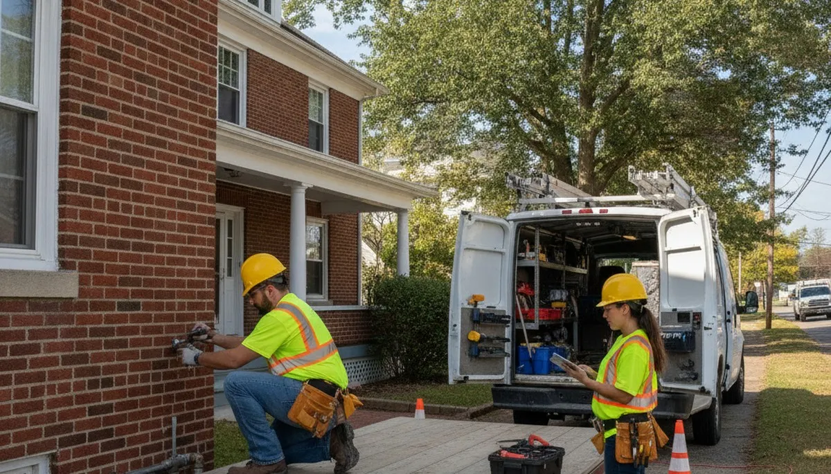 Plumber repairing a pipe in Cherry Hill, NJ for reliable plumbing repair service
