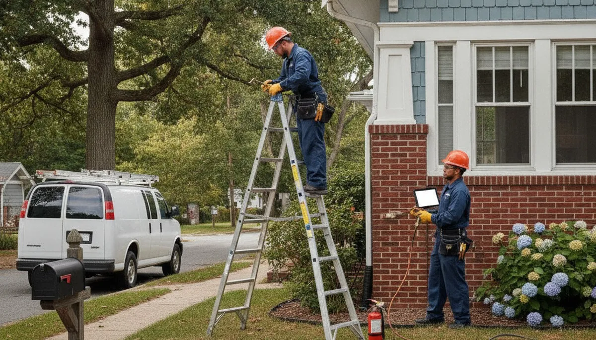 Plumber repairing a pipe in Cherry Hill, NJ for reliable plumbing service