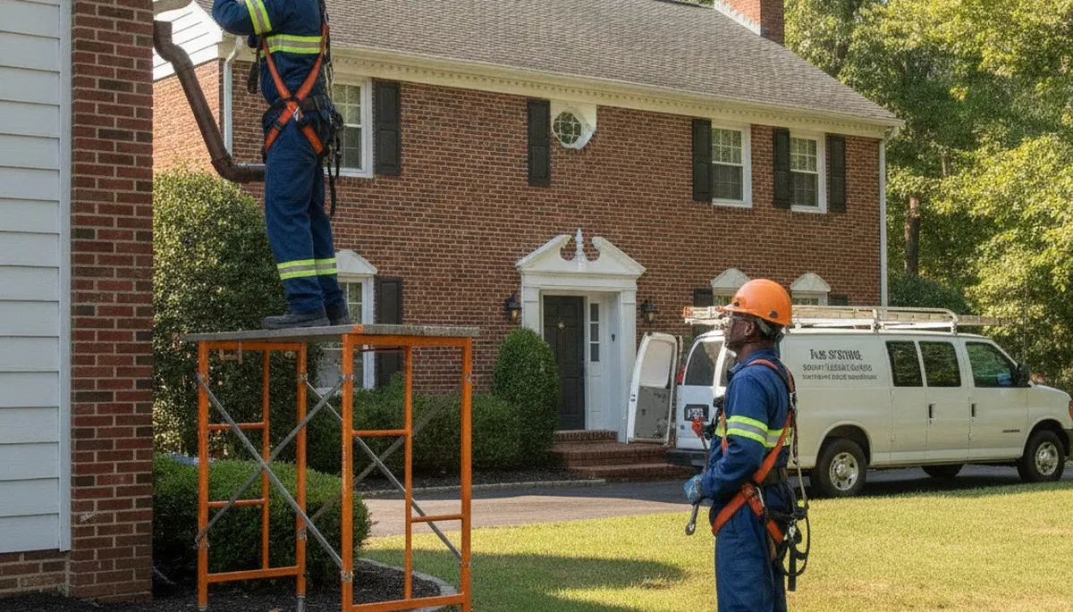 Plumber repairing a pipe in Cherry Hill, NJ for fast residential plumbing service