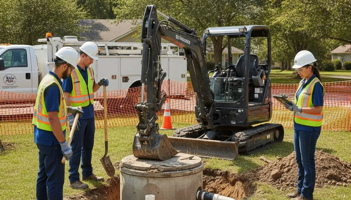 Septic repair technician serving Cherry Hill, NJ homes with reliable plumbing service