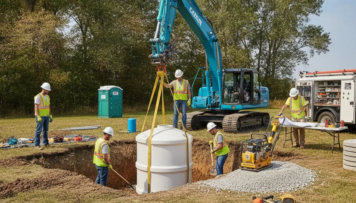 Septic tank installation in Cherry Hill, NJ by licensed plumbing repair professionals